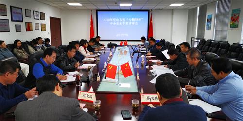 我会参与完成2020年度山东省“专精特新”中小企业评审工作